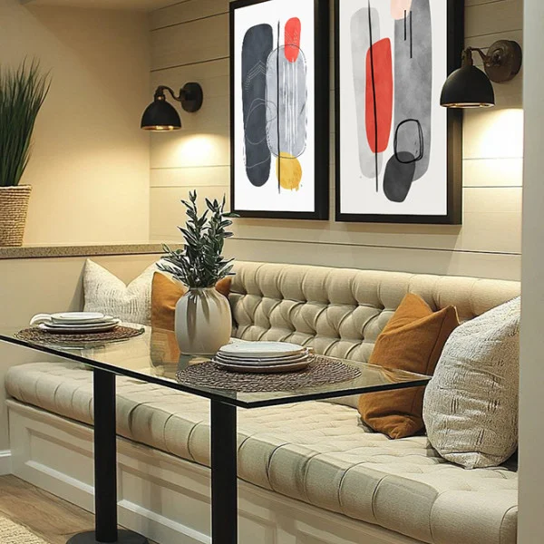 Set 2 Tablouri Înrămate - Două Senzații, tablouri abstracte premium, decor pentru living, dormitor sau hol