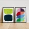 Set 2 Tablouri Înrămate - Minimalism Abstract, tablouri abstracte premium, decor pentru living, dormitor sau hol
