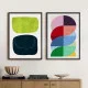 Set 2 Tablouri Înrămate - Minimalism Abstract, tablouri abstracte premium, decor pentru living, dormitor sau hol