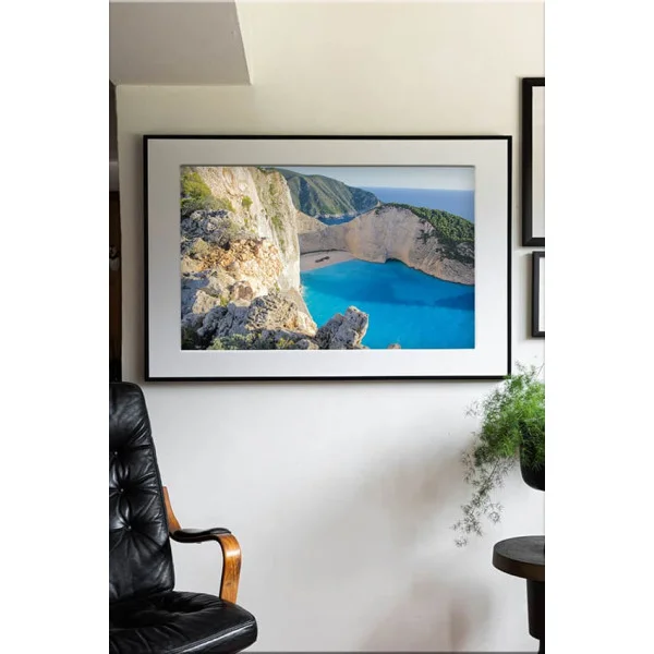 Tablou peisaj înrămat - Albastru Infinit, ideal pentru living, dormitor sau hol