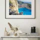 Tablou peisaj înrămat - Albastru Infinit, ideal pentru living, dormitor sau hol