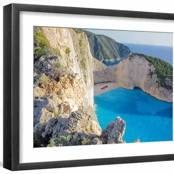 Tablou peisaj înrămat - Albastru Infinit, ideal pentru living, dormitor sau hol
