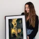 Tablou peisaj înrămat - Umbre Indragostite, pentru living sau dormitor romantic