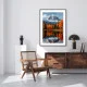 Tablou peisaj înrămat - Legenda Muntilor, alegerea in designul pentru living sau dormitor