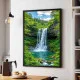 Tablou peisaj înrămat - Cascada Liniștita, pentru living sau dormitor