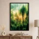 Tablou peisaj înrămat - Verde Padurea, tablou modern pentru living, birou sau dormitor