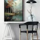 Tablou peisaj înrămat - Evadare în Albastru pentru living sau dormitor modern
