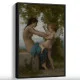 Tablou Bouguereau - Tânără apărându-se de Eros, tablou reproducere cu ramă pentru spații elegante