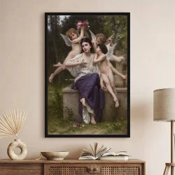 Tablou Bouguereau - Vis de primăvară, tablou reproducere cu ramă inspirație artistică elegantă