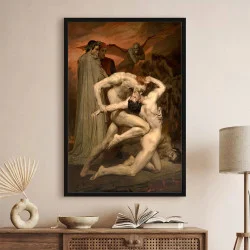 Tablou Bouguereau - Dante și Virgil, tablou reproducere inspirație romantică pentru interior premium