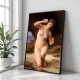 Tablou Bouguereau - Femeie cu scoică, tablou inramat reproducere premium pentru interior sofisticat
