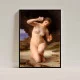 Tablou Bouguereau - Femeie cu scoică, tablou inramat reproducere premium pentru interior sofisticat