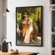 Tablou Bouguereau - Idila, tablou inramat reproducere pictură clasică pentru interior luxury