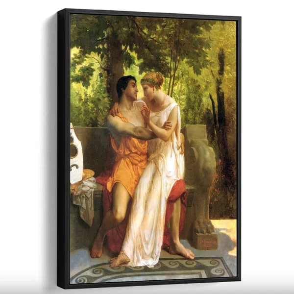 Tablou Bouguereau - Idila, tablou inramat reproducere pictură clasică pentru interior luxury