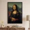 Tablou Leonardo da Vinci - Mona Lisa, tablou inramat design clasic pentru spații luminoase
