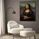 Tablou Leonardo da Vinci - Mona Lisa, tablou inramat design clasic pentru spații luminoase