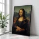 Tablou Leonardo da Vinci - Mona Lisa, tablou inramat design clasic pentru spații luminoase