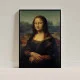 Tablou Leonardo da Vinci - Mona Lisa, tablou inramat design clasic pentru spații luminoase