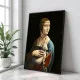 Tablou Leonardo da Vinci - Doamna cu Hermină, tablou inramat inspirat din arta clasică europeană