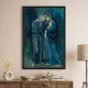 Tablou Pablo Picasso - Cele două surori, tablou reproducere de înaltă calitate, rama neagra