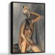 Tablou Pablo Picasso - Nud, tablou reproducere de înaltă calitate, exemplu notabil al stilului cubist, rama neagră