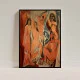 Tablou Pablo Picasso - Domnișoarele din Avignon, tablou reproducere dupa piatra de temelie a cubismului avantgardist