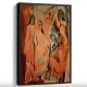 Tablou Pablo Picasso - Domnișoarele din Avignon, tablou reproducere dupa piatra de temelie a cubismului avantgardist