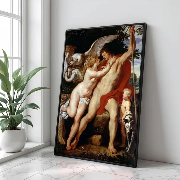 Tablou Rubens - Venus și Adonis, tablou reproducere înrămat pentru un living rafinat, un birou elegant sau un dormitor cu personalitate