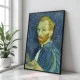 Tablou Vincent van Gogh - Autoportret din 1889, tablou reproducere înrămat un magnet de complimente pentru livingul, biroul sau dormitorul tău