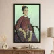 Tablou Vincent van Gogh - La Mousme, tablou reproducere înrămat atmosferă caldă pentru livingul, biroul sau dormitorul tău