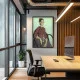 Tablou Vincent van Gogh - La Mousme, tablou reproducere înrămat atmosferă caldă pentru livingul, biroul sau dormitorul tău