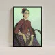 Tablou Vincent van Gogh - La Mousme, tablou reproducere înrămat atmosferă caldă pentru livingul, biroul sau dormitorul tău