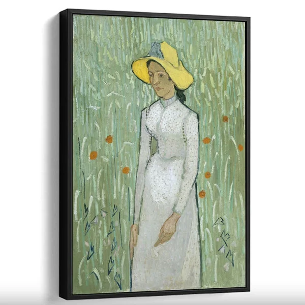 Tablou Vincent van Gogh - Fata în alb, tablou reproducere înrămat pentru livingul, biroul sau dormitorul tău