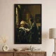 Tablou Vermeer - Astronomul, tablou reproducere înrămat pentru livinguri, birouri de lucru, cabinete private sau biblioteci