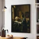 Tablou Vermeer - Astronomul, tablou reproducere înrămat pentru livinguri, birouri de lucru, cabinete private sau biblioteci