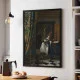 Tablou Vermeer - Alegoria Credinței Catolice, tablou reproducere înrămat pentru livinguri, birouri de lucru, cabinete private sau biblioteci