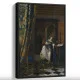 Tablou Vermeer - Alegoria Credinței Catolice, tablou reproducere înrămat pentru livinguri, birouri de lucru, cabinete private sau biblioteci