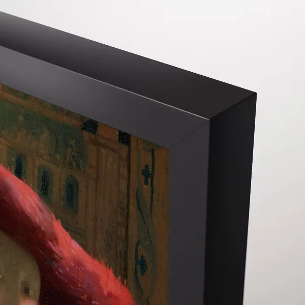 Tablou Vermeer - Fata cu pălărie roșie, tablou reproducere înrămat pentru livinguri moderne, birouri elegante sau dormitoare minimaliste