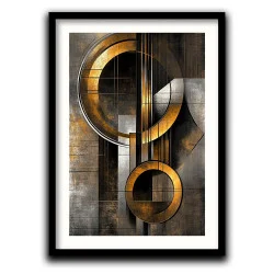 Tablou abstract înrămat - Arta Echilibrului, perfect pentru birou, hol, living sau dormitor