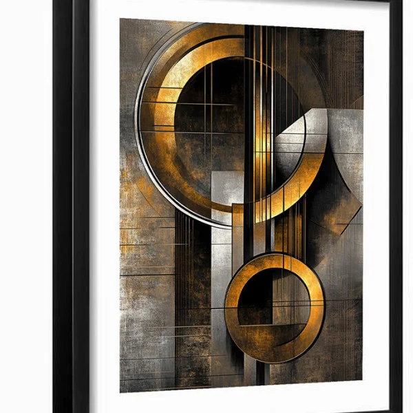 Tablou abstract înrămat - Arta Echilibrului, perfect pentru birou, hol, living sau dormitor