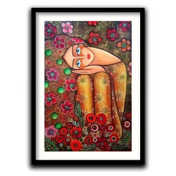 Tablou abstract înrămat - Confesiunea Culorilor, pentru living, birou, hol sau dormitor