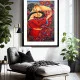 Tablou abstract înrămat - Bătăi de Inimi, pentru dormitor, living sau hol