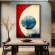 Tablou abstract cu ramă - Lumina Lumii, tablou abstract modern, perfect pentru living, birou, hol
