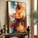 Tablou abstract cu ramă - Lumina dintre Pagini, tablou abstract modern, perfect pentru living, birou, hol