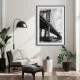 Tablou peisaj urban - Podul Manhattan, tablou înrămat pentru decor interior modern și premium