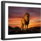 Tablou cu lei - Lion King, tablou cu animale înrămat, forța, eleganța și energia naturii direct în spațiul tău