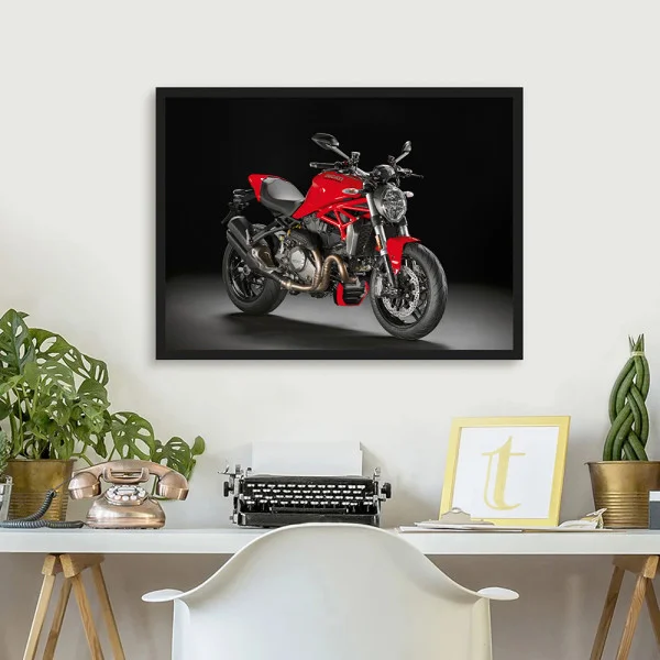 Tablou Motocicletă Ducati Monster Înramat