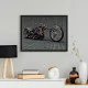 Tablou Motocicletă Chopper Custom Înramat