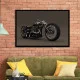 Tablou Motocicletă Bobber Vintage Înramat