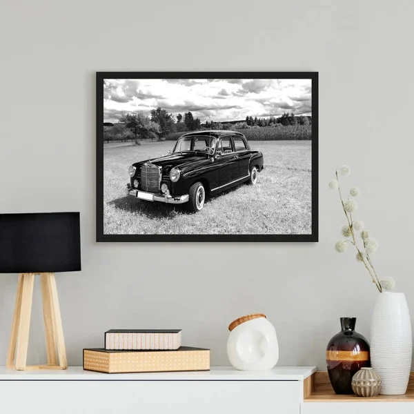 Tablou Alb-Negru Mercedes-Benz W120 Înramat